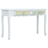 ZNTS Console Table White 120x40x74.5 cm Wood 285760