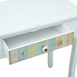 ZNTS Console Table White 120x40x74.5 cm Wood 285760