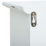 ZNTS Wall Mounted Coat Rack White 56x17x30 cm MDF 285762