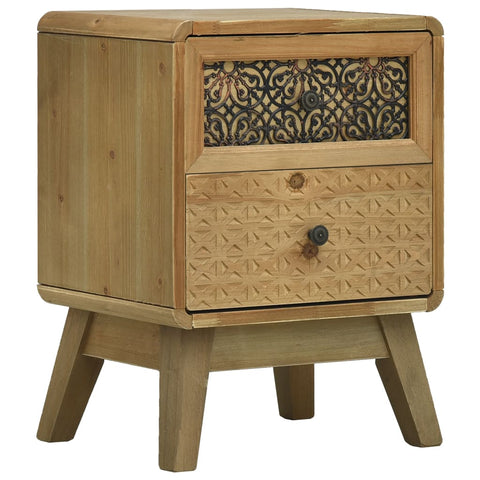 ZNTS Bedside Cabinet Brown 37x30x51 cm Wood 285764