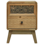 ZNTS Bedside Cabinet Brown 37x30x51 cm Wood 285764