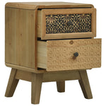 ZNTS Bedside Cabinet Brown 37x30x51 cm Wood 285764