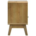 ZNTS Bedside Cabinet Brown 37x30x51 cm Wood 285764