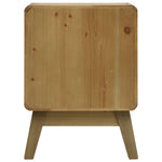 ZNTS Bedside Cabinet Brown 37x30x51 cm Wood 285764
