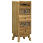 ZNTS Sideboard with 5 Drawers Brown 37x30x97.5 cm Wood 285765