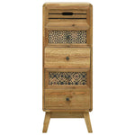 ZNTS Sideboard with 5 Drawers Brown 37x30x97.5 cm Wood 285765