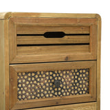 ZNTS Sideboard with 5 Drawers Brown 37x30x97.5 cm Wood 285765