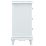 ZNTS Sideboard with 4 Drawers White and Grey 65.5x35x68 cm MDF 285770