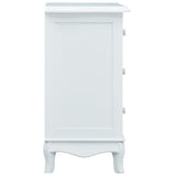 ZNTS Sideboard with 4 Drawers White and Grey 65.5x35x68 cm MDF 285770