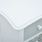 ZNTS Sideboard with 4 Drawers White and Grey 65.5x35x68 cm MDF 285770