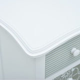 ZNTS Sideboard with 4 Drawers White and Grey 65.5x35x68 cm MDF 285770