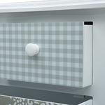 ZNTS Sideboard with 4 Drawers White and Grey 65.5x35x68 cm MDF 285770