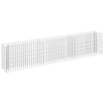 ZNTS Gabion Raised Bed Galvanised Steel 270x30x60 cm 145638