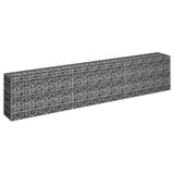 ZNTS Gabion Raised Bed Galvanised Steel 270x30x60 cm 145638