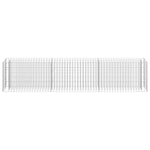 ZNTS Gabion Raised Bed Galvanised Steel 270x30x60 cm 145638