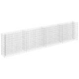 ZNTS Gabion Raised Bed Galvanised Steel 360x30x90 cm 145643