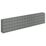 ZNTS Gabion Raised Bed Galvanised Steel 360x30x90 cm 145643