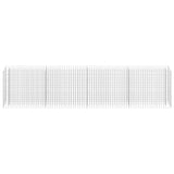 ZNTS Gabion Raised Bed Galvanised Steel 360x30x90 cm 145643