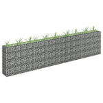 ZNTS Gabion Raised Bed Galvanised Steel 360x30x90 cm 145643