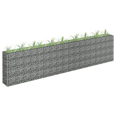 ZNTS Gabion Raised Bed Galvanised Steel 360x30x90 cm 145643