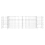 ZNTS H-Shaped Gabion Planter Steel Wire 260x40x80 cm 145660