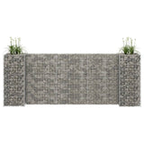 ZNTS H-Shaped Gabion Planter Steel Wire 260x40x100 cm 145661