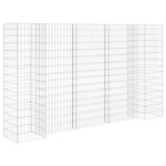 ZNTS H-Shaped Gabion Planter Steel Wire 260x40x150 cm 145663