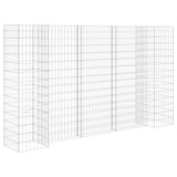 ZNTS H-Shaped Gabion Planter Steel Wire 260x40x150 cm 145663
