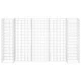 ZNTS H-Shaped Gabion Planter Steel Wire 260x40x150 cm 145663