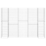 ZNTS H-Shaped Gabion Planter Steel Wire 260x40x180 cm 145664