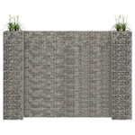 ZNTS H-Shaped Gabion Planter Steel Wire 260x40x180 cm 145664
