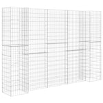 ZNTS H-Shaped Gabion Planter Steel Wire 260x40x200 cm 145665