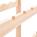 ZNTS Wine Rack for 77 Bottles Pinewood 286197