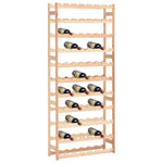 ZNTS Wine Rack for 77 Bottles Pinewood 286197