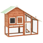 ZNTS Rabbit Hutch 140x63x120 cm Solid Firwood 170868
