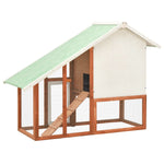 ZNTS Rabbit Hutch 140x63x120 cm Solid Firwood 170868