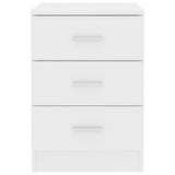 ZNTS Bedside Cabinets 2 pcs White 38x35x56 cm Engineered Wood 800451