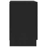 ZNTS Bedside Cabinets 2 pcs Black 38x35x56 cm Engineered Wood 800453