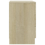 ZNTS Bedside Cabinets 2 pcs Sonoma Oak 38x35x56 cm Engineered Wood 800457
