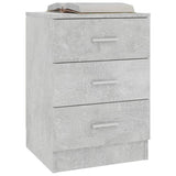 ZNTS Bedside Cabinet Concrete Grey 38x35x56 cm Engineered Wood 800458