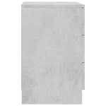 ZNTS Bedside Cabinet Concrete Grey 38x35x56 cm Engineered Wood 800458