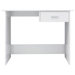 ZNTS Desk High Gloss White 100x50x76 cm Engineered Wood 800555