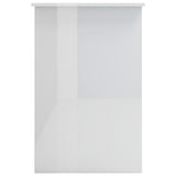 ZNTS Desk High Gloss White 100x50x76 cm Engineered Wood 800555