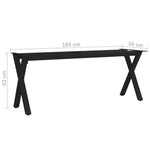 ZNTS Bench Leg X Frame 105x36x42 cm 285157