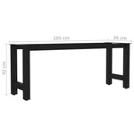 ZNTS Bench Leg H Frame 105x36x42 cm 285160