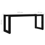 ZNTS Bench Leg O Frame 105x36x42 cm 285163
