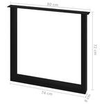 ZNTS Dining Table Legs 2 pcs O Frame 80x72 cm 285172