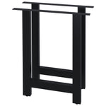 ZNTS Dining Table Legs 2 pcs H Frame 70x72 cm 285176