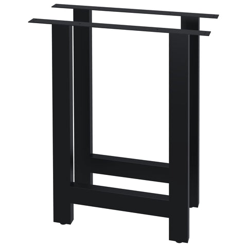 ZNTS Dining Table Legs 2 pcs H Frame 70x72 cm 285176