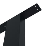 ZNTS Dining Table Legs 2 pcs H Frame 70x72 cm 285176